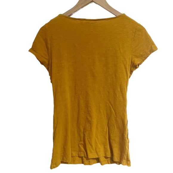 Deletta Size Small Vintage Gold Short Sleeve TShirt Ribbed - Picture 2 of 5